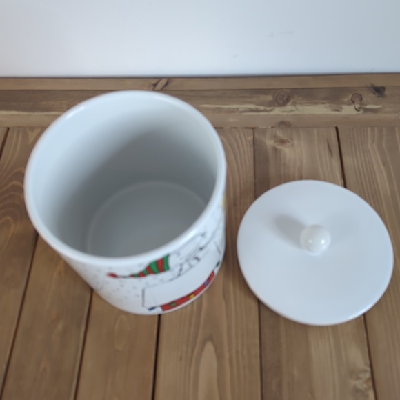 Snoopy Peanuts Christmas Holiday Cookie Treat Jar - Picture 6 of 7